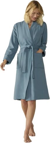 Coyuchi Organic Cotton Classic Robe Unisex | Lightweight Breathable Terry | Soft Absorbent Sustainable Bathrobe in Saudi Arabia