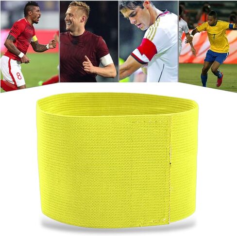 Drfeify Captain Armband، شارة ذراع واقية من النايلون، حزام ذراع مرن قابل للتعديل لتدريب فريق الشباب والكبار in Kuwait