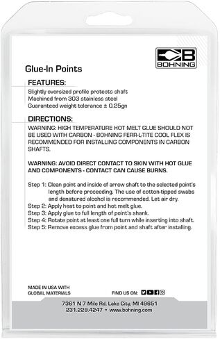 نقاط صمغ من درجة مطابقة Bohning لـ Victory® V-Tac 23 NVX 23/ Easton® Fatboy & PS23 100 حبة، 12 قطعة in Saudi Arabia