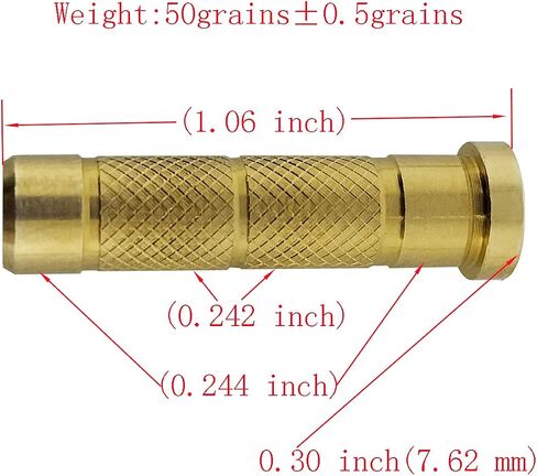 Field Point The Bolts are Copper Bolts Knurled Outer Diameter Suitable with for.244 Carbon Arrow (1 Dozen 12PACK), Used for Arrow Rod Archery Accessories in Saudi Arabia