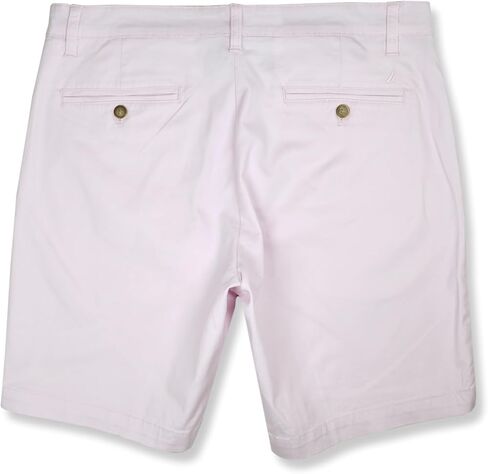Nautica Men's Classic Fit Flat Front Stretch Chino 8.5 "سطح السفينة ، (الولايات المتحدة ، الخصر ، 34 ، عادية ، رمادية محجر) in Saudi Arabia