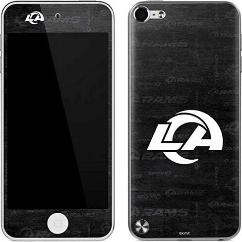 Skinit Decal MP3 Player Skin Compatible with iPod Touch (5th Gen&2012) - Officially Licensed NFL Los Angeles Rams Black & White Design in Saudi Arabia