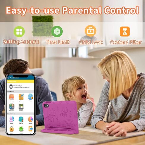 2025 Upgraded Android 14 Tablet, 10inch Kids Tablet, Octa-core CPU, 10GB+64GB+1TB Expand Tablets for Kids with Kids Space, Parental Control, 6000mAh Big Battery,Touchscreen Tableta,Pink in Kuwait