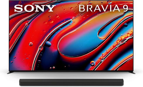Sony 85 Inch Mini LED QLED 4K Ultra HD TV BRAVIA 9 Smart Google TV with Dolby Vision HDR and Exclusive Features for Playstation 5 (K-85XR90), 2024 Model & Sony BRAVIA Theater Bar 9 Sound Bar in Saudi Arabia