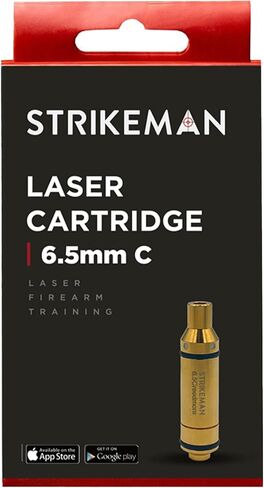 خرطوشة تدريب ليزر Strikeman Dry Fire - رائعة لممارسة الرماية على الأهداف بالبنادق والبنادق، مصنوعة لنظام تدريب الأسلحة النارية الخاص بنا - خرطوشة ليزر حمراء فقط، عيارات متعددة in Kuwait