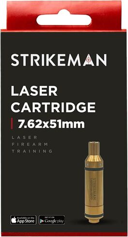 خرطوشة تدريب ليزر Strikeman Dry Fire - رائعة لممارسة الرماية على الأهداف بالبنادق والبنادق، مصنوعة لنظام تدريب الأسلحة النارية الخاص بنا - خرطوشة ليزر حمراء فقط، عيارات متعددة in Kuwait