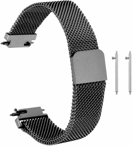 HARFINGTON Stainless Steel Mesh Watch Band Quick Release Metal Replacement Watch Strap with Magnetic Buckle for Men Women in Saudi Arabia