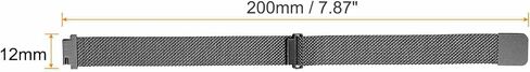 HARFINGTON Stainless Steel Mesh Watch Band Quick Release Metal Replacement Watch Strap with Magnetic Buckle for Men Women in Saudi Arabia