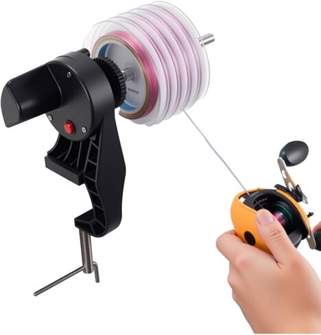 Motorized Fishing Line Winder with Adjustable Tension Brake - Muti-Speed Electric Line Spooler for Fishing Reels, Fishing Gifts Designed Specifically for Fish Enthusiasts in Saudi Arabia
