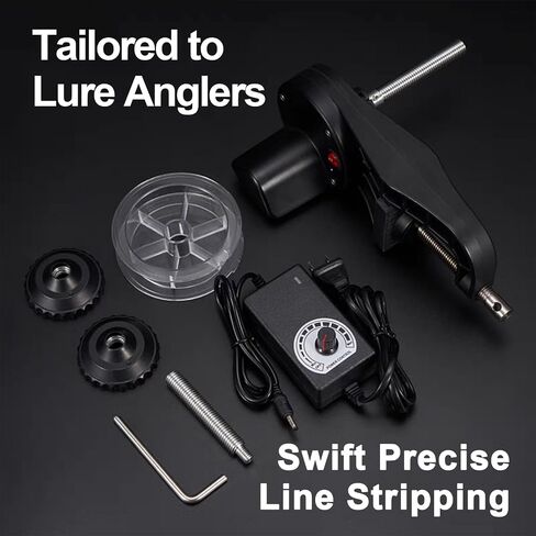 Motorized Fishing Line Winder with Adjustable Tension Brake - Muti-Speed Electric Line Spooler for Fishing Reels, Fishing Gifts Designed Specifically for Fish Enthusiasts in Saudi Arabia