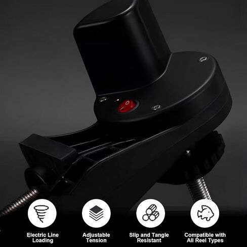 Motorized Fishing Line Winder with Adjustable Tension Brake - Muti-Speed Electric Line Spooler for Fishing Reels, Fishing Gifts Designed Specifically for Fish Enthusiasts in Saudi Arabia