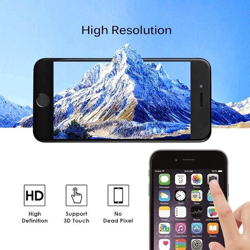for iPhone 7 Screen Replacement,4.7" LCD Display and 3D Touch Digitizer,with Repair Tools for A1660, A1778, A1779 (Black) in Kuwait