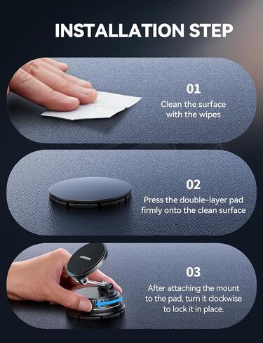 شاحن سيارة JOYROOM لهاتف iPhone Magsafe، مكنسة كهربائية وجل 2 في 1 أقوى شاحن سيارة Magsafe، حامل هاتف لشحن أسرع بقدرة 15 وات، لهاتف iPhone 17 16 15 14 13 12 Pro Max، أسود in Saudi Arabia