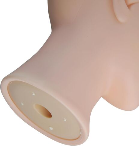 Bald Mannequin Head, Female Head for Wig Making and Display Professional Cosmetology Model Head Brown Skin (D-Brown-21inch) in Saudi Arabia