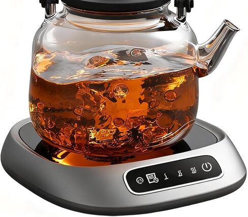 Mug Warmer for Desk,Screen Touch Heating Drinks | Electric Glass Cup Warmer for Coffee,for Study Room Kitchen Bedroom Dining Table Camping Business in Saudi Arabia
