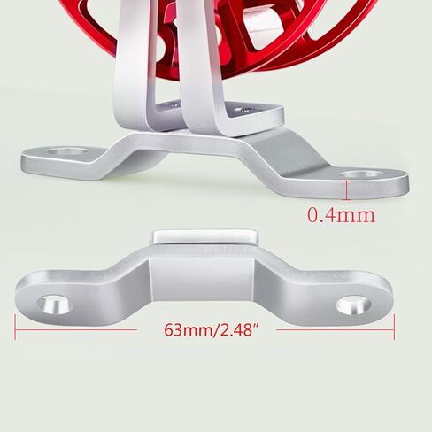 عجلة صيد خفيفة الوزن لسمك السلمون المرقط وبكرة ذبابة بايك 53 مم/50 جرام جميع المعادن مع قاعدة مطورة خفيفة الوزن in Kuwait