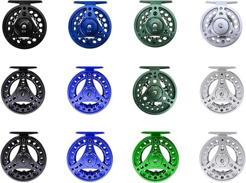 بكرة صيد الذبابة وبكرة الغيار 2 + 1BB 1:1 بكرة الجسم من سبائك الألومنيوم 3/4 5/6 7/8 الأيدي اليمنى اليسرى تبادل صب الدقة in Kuwait