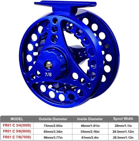 بكرة صيد الذبابة وبكرة الغيار 2 + 1BB 1:1 بكرة الجسم من سبائك الألومنيوم 3/4 5/6 7/8 الأيدي اليمنى اليسرى تبادل صب الدقة in Kuwait
