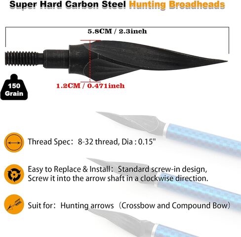 S F 20 inch Crossbow Bolt Carbon Crossbow Arrow 12 Pcs with 6 Green Lighted Nock, Hunting and Outdoor Practice Lighted nocks for Arrows nockturnal Lighted nocks in Kuwait