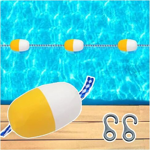 Pool Buoy,Pool Divider Rope Float, Backyard Pool Divider Rope, Safety Lane Lines, Dividing Race Markers Kit, Float in Saudi Arabia