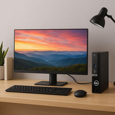 الكمبيوتر المكتبي طراز OptiPlex Micro من Dell | الجيل 12 من انتل i9-12900K 16 نواة | ذاكرة وصول عشوائي DDR5 بسعة 64 جيجابايت | 4 تيرابايت PCIe NVMe SSD | كمبيوتر شخصي للأعمال صغير الحجم | واي فاي 6E | دعم العرض المزدوج بدقة 4K | اتش دي ام اي و دي بي | وين in Saudi Arabia