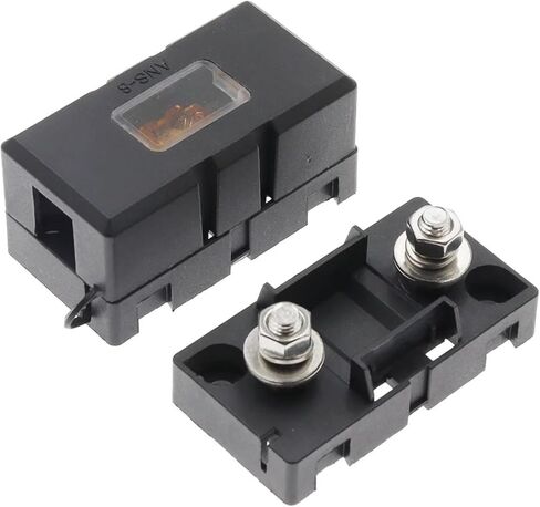ANS-H 1-Way Midi Fuse حامل ANS-8 قاعدة لوحة الأمان حامل السيارة صندوق الصمامات نوع الترباس 20A 50A 70A 80A 100A 150A 175A 200A (مجموعة واحدة من حامل الصمامات -1،80A) in Kuwait