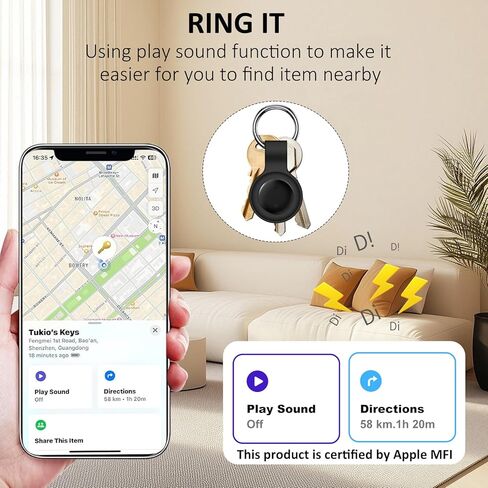 جهاز تعقب القطط بدون رسوم شهرية - يعمل مع Android وGPS وطوق الحيوانات الأليفة للقطط | مقاوم للماء | بطارية قابلة للاستبدال | مكافحة الفقدان، علامة تعقب Android، مكتشف العناصر الذكية عبر Bluetooth in Kuwait