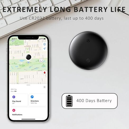 جهاز تعقب القطط بدون رسوم شهرية - يعمل مع Android وGPS وطوق الحيوانات الأليفة للقطط | مقاوم للماء | بطارية قابلة للاستبدال | مكافحة الفقدان، علامة تعقب Android، مكتشف العناصر الذكية عبر Bluetooth in Kuwait