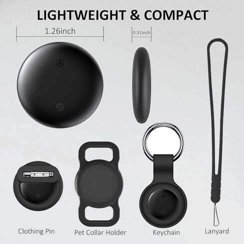 جهاز تعقب القطط بدون رسوم شهرية - يعمل مع Android وGPS وطوق الحيوانات الأليفة للقطط | مقاوم للماء | بطارية قابلة للاستبدال | مكافحة الفقدان، علامة تعقب Android، مكتشف العناصر الذكية عبر Bluetooth in Kuwait