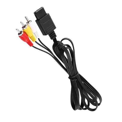 Keenso AV Video for N64, Flexible 6ft Cable for TVMonitor, Composite Cable for Players, Game Parties in Saudi Arabia