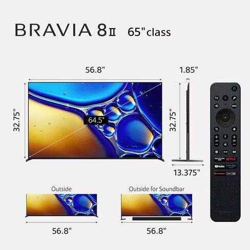 Sony K55XR80M2 55 Inch Bravia 8 QD-OLED 4K HDR Google TV with Quantum Dot and 3 Year Amber Protection Plan (2025) in Saudi Arabia