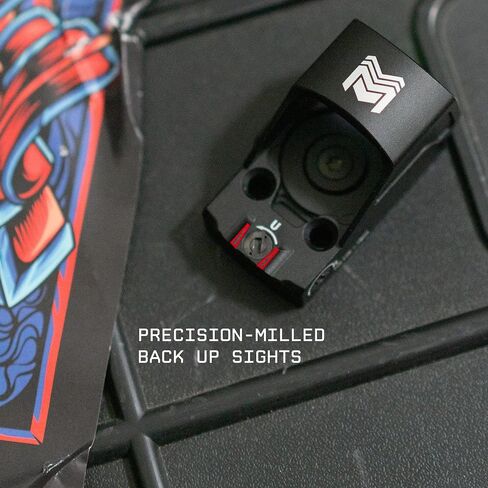 Monstrum Nitro+ | Pistol Red Dot with Integrated Rear Sight, 3 MOA Dot, Shake Awake, and Screw Kit | RMSc Footprint in Saudi Arabia