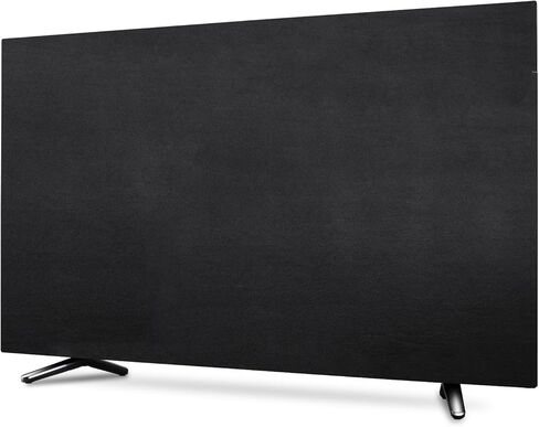 Indoor TV dust cover, elastic fabric with adjustable size, Suitable for most brands of 76-85 inch flat or curved TVs(Black, 76 - 85 inches) in Saudi Arabia