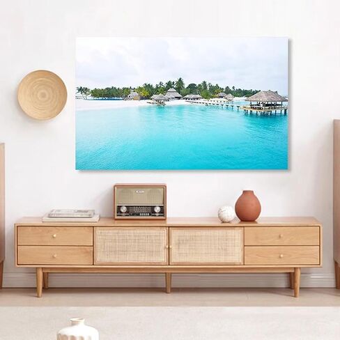 Display Screen Protective Cover,Indoor Landscape Printing Tv Dust Cover, TV Cover for Wall Hanging Desktop Curved Type Screen(Size:24in(59x35cm),Color:B) in Saudi Arabia
