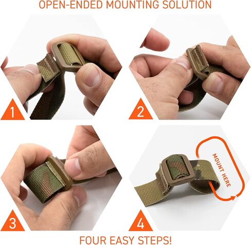Edgar Sherman Design ESD Sling Tactical Rifle Sling | Two-Point | Mil-Spec | Quick Adjust | Lightweight | Integrated Elastic Retention | Trusted by Special Operations | USA Made in Saudi Arabia