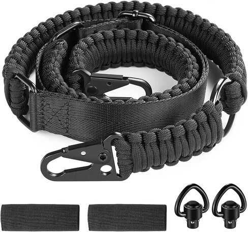 EZshoot Two Point Slings 550 Paracord Sling Adjustable Strap with Metal Hook and Solid Swivels for Outdoor in Saudi Arabia