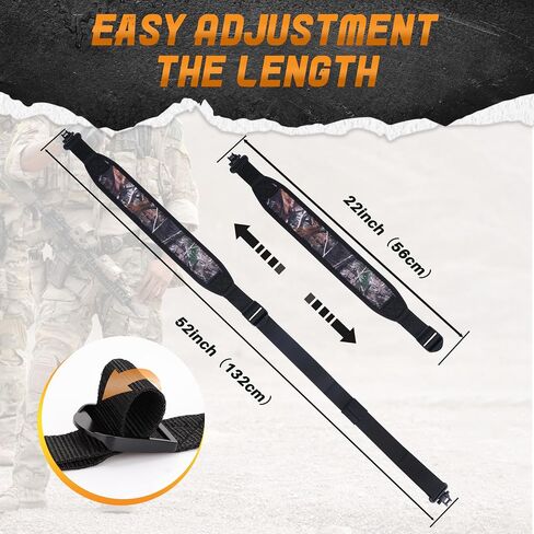 BOOSTEADY Two Point Traditional Sling with Swivels,Durable Shoulder Padding Strap, Metal Hardware Length Adjuster in Saudi Arabia