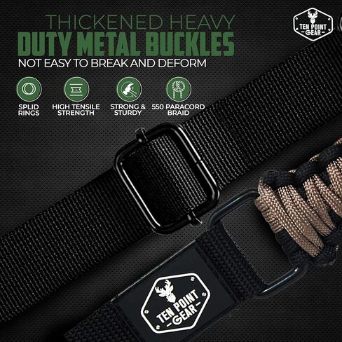 Traditional Sling 2 Points 550 Paracord | Adjustable w/Swivels and Clips | Outdoors and Hunting Use | Multiple Color Options | Many Survival Uses in Kuwait