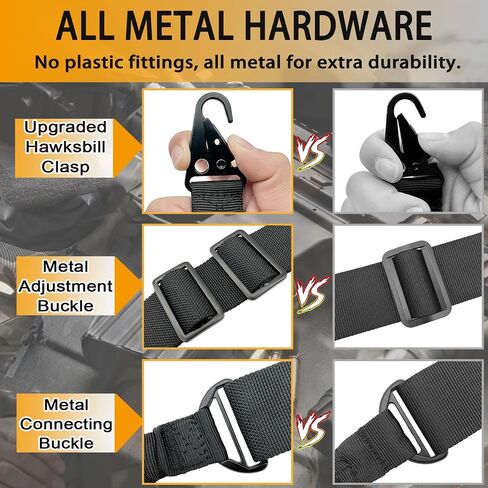 DDOUT 2 Point Rifle Sling with HK Hook and 2 Mlok QD Mounts, Gun Sling and ar Strap Length Adjustable with Elastic Bungee, Wrench for Outdoor Activities and Hunting in Saudi Arabia
