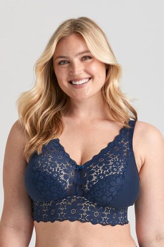 Miss Mary of Sweden Lace Dreams Non-Wired Longline Bra – Recycled Stretch Lace, Extra Support & Comfort in Saudi Arabia