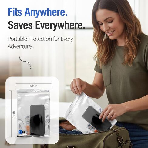 DryBUDDY Mini - جهاز إصلاح الهواتف الرطبة للاستخدام مرة واحدة - إزالة الرطوبة المجففة من أضرار المياه - مجفف سريع خالٍ من الحرارة للهواتف المحمولة والإلكترونيات وأدوات السمع - مع مؤشرات LED ذكية in Kuwait