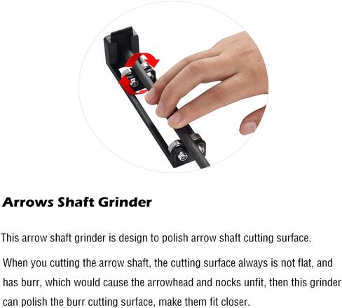 ZSHJGJR Arrows Shaft Grinder Carver Arrow Burr Polisher Arrow Shaft Sander Arrows Repair Tool Arrows Shafts Angle Grinder for Archery DIY Arrows Accessory in Saudi Arabia