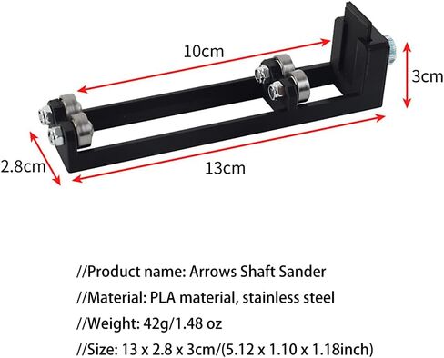 ZSHJGJR Arrows Shaft Grinder Carver Arrow Burr Polisher Arrow Shaft Sander Arrows Repair Tool Arrows Shafts Angle Grinder for Archery DIY Arrows Accessory in Saudi Arabia