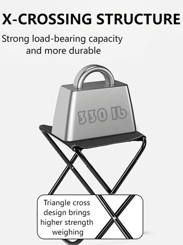 Outdoor Folding Stool Lightweight Foldable Chairs for Outside Waterproof Camping Stool Portable Seating Durable Comfortable Breathable Easy to Carry Perfect for Queuing Hiking and Picnics in Saudi Arabia