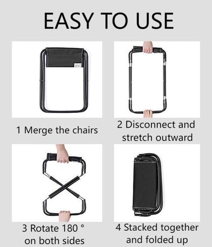 Outdoor Folding Stool Lightweight Foldable Chairs for Outside Waterproof Camping Stool Portable Seating Durable Comfortable Breathable Easy to Carry Perfect for Queuing Hiking and Picnics in Saudi Arabia