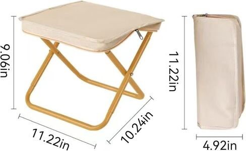 Outdoor Folding Stool Lightweight Foldable Chairs for Outside Waterproof Camping Stool Portable Seating Durable Comfortable Breathable Easy to Carry Perfect for Queuing Hiking and Picnics in Saudi Arabia