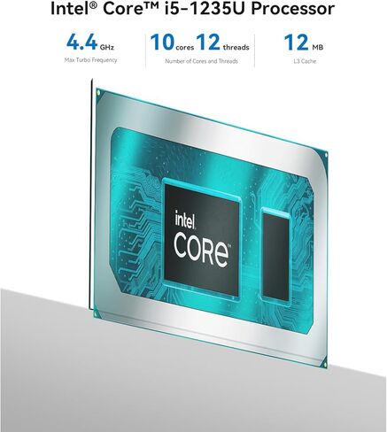 Beelink EQI12 Mini PC, Intel 12th Gen Core i5 1235U (10C/12T) up to 4.4GHz, Mini Computer 32GB DDR4 RAM 500GB SSD, 4K Dual Display, Dual LAN, USB3.0, WiFi6, BT5.4, Win 11 Pro in Saudi Arabia