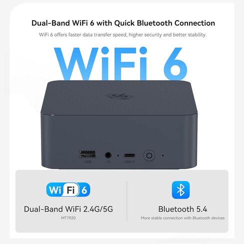 Beelink EQi13 Mini PC Intel i5 13420H(8C/12T,up to 4.6GHZ),16GB LPDDR5 500GB PCle4.0x4 SSD Mini Computer Supports 4K Dual Screen Display/WiFi6/BT5.2/Dual 1000M LAN in Saudi Arabia
