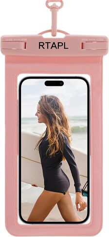 Waterproof Phone Pouch Case, IPX8 Certified, Universal Dry Bag with Lanyard, Protector for iPhone 17 16 15 14 13 12 11 Pro Max Plus Air, Galaxy S25 S24 (Black) in Saudi Arabia