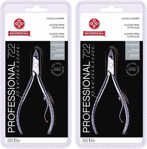 Mundial Professional Cuticle Nipper with Full Jaw 722-PR Stainless Steel Short Handle in Saudi Arabia